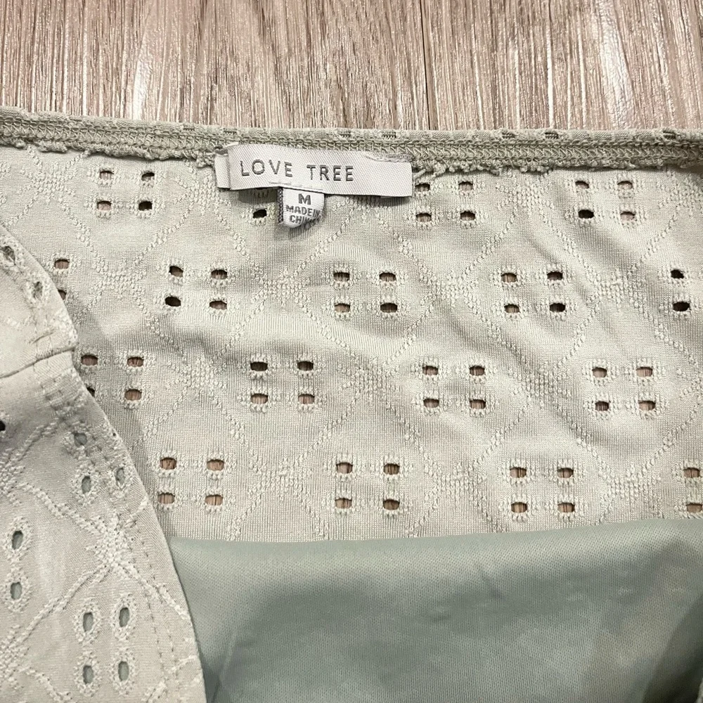 Love Tree Eyelet Tube Top - Picture 3 of 3